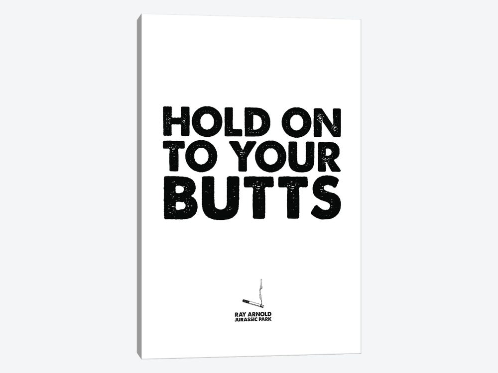 Jurassic Park, Hold On To Your Butts by Simon Lavery 1-piece Canvas Print