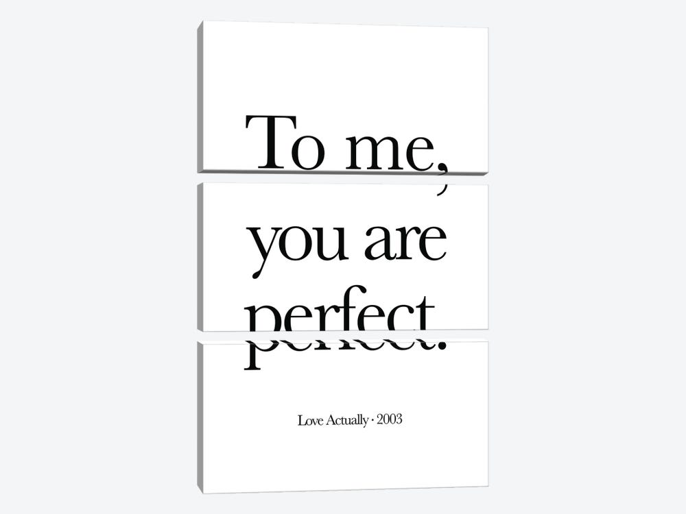 Love Actually To Me, You Are Perfect by Simon Lavery 3-piece Canvas Artwork