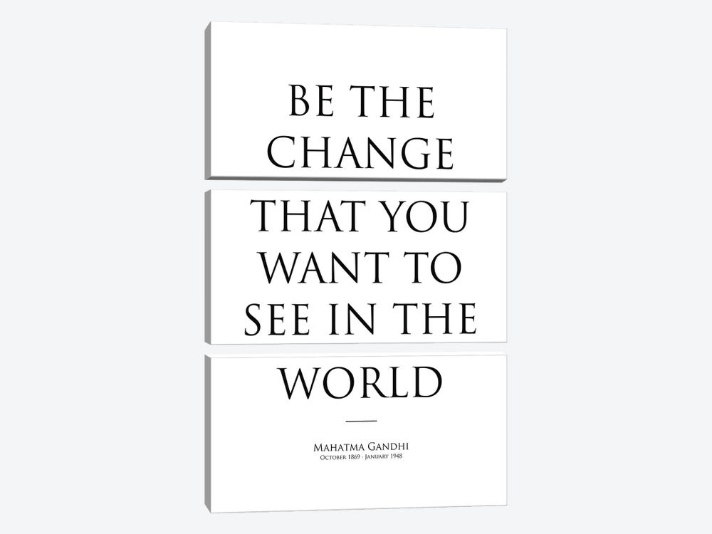 Mahatma Gandhi's Quote by Simon Lavery 3-piece Art Print