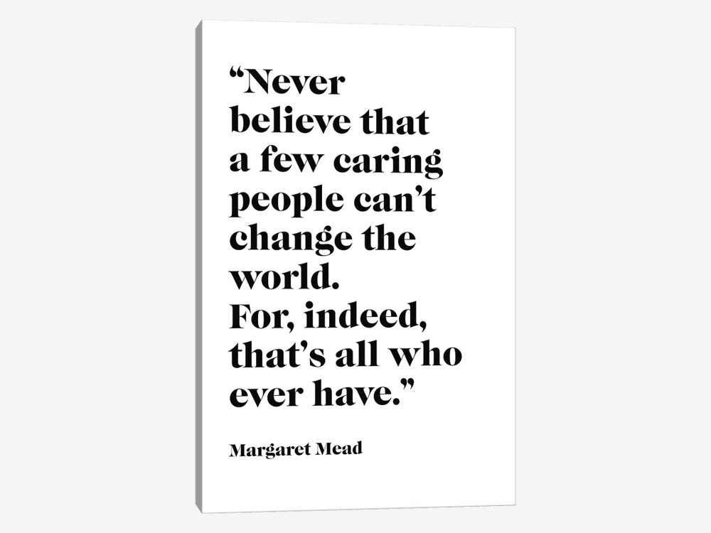 Margaret Mead, Quote by Simon Lavery 1-piece Canvas Wall Art