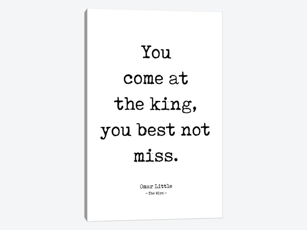 Omar Little's Quote From The Wire by Simon Lavery 1-piece Canvas Art