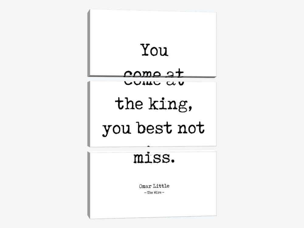 Omar Little's Quote From The Wire by Simon Lavery 3-piece Canvas Art