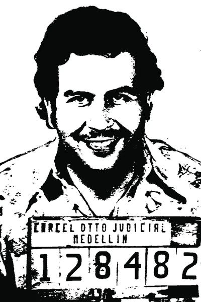 Pablo Escobar. Canvas Wall Art By Simon Lavery | ICanvas