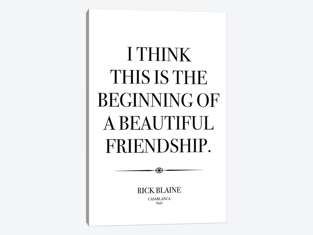 Rick Blaine, Friendship by Simon Lavery 1-piece Art Print