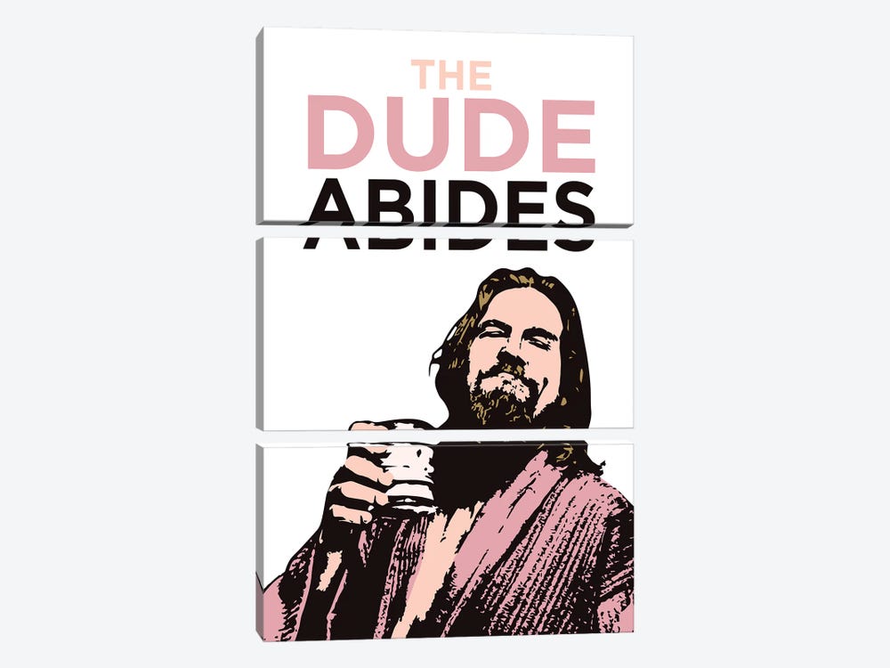 The Dude Abides by Simon Lavery 3-piece Canvas Art