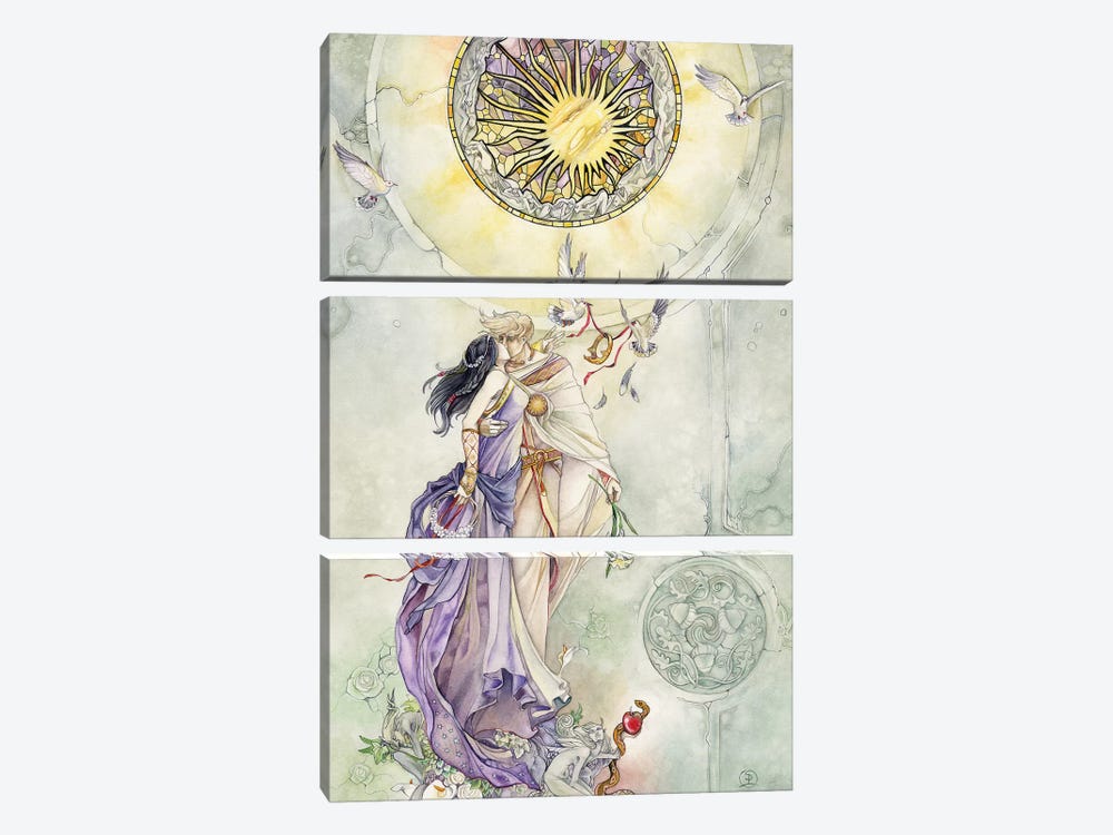 Lovers by Stephanie Law 3-piece Canvas Wall Art
