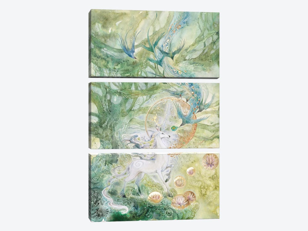 Meeting Of Tangled Paths by Stephanie Law 3-piece Canvas Print