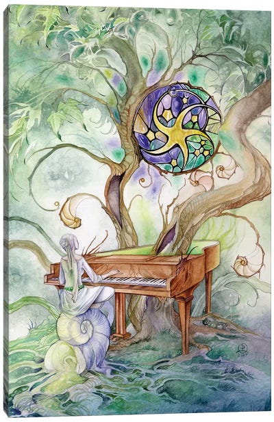 Music In The Woods Canvas Art Print - Stephanie Law
