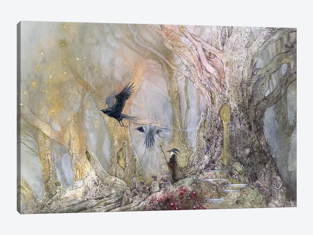 Raven God by Stephanie Law 1-piece Canvas Print