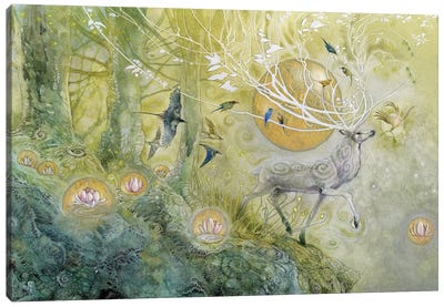 Allegro Canvas Art Print - Deer Art
