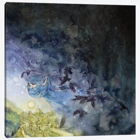 Veil Of Night Canvas Print #SLW167} by Stephanie Law Canvas Print