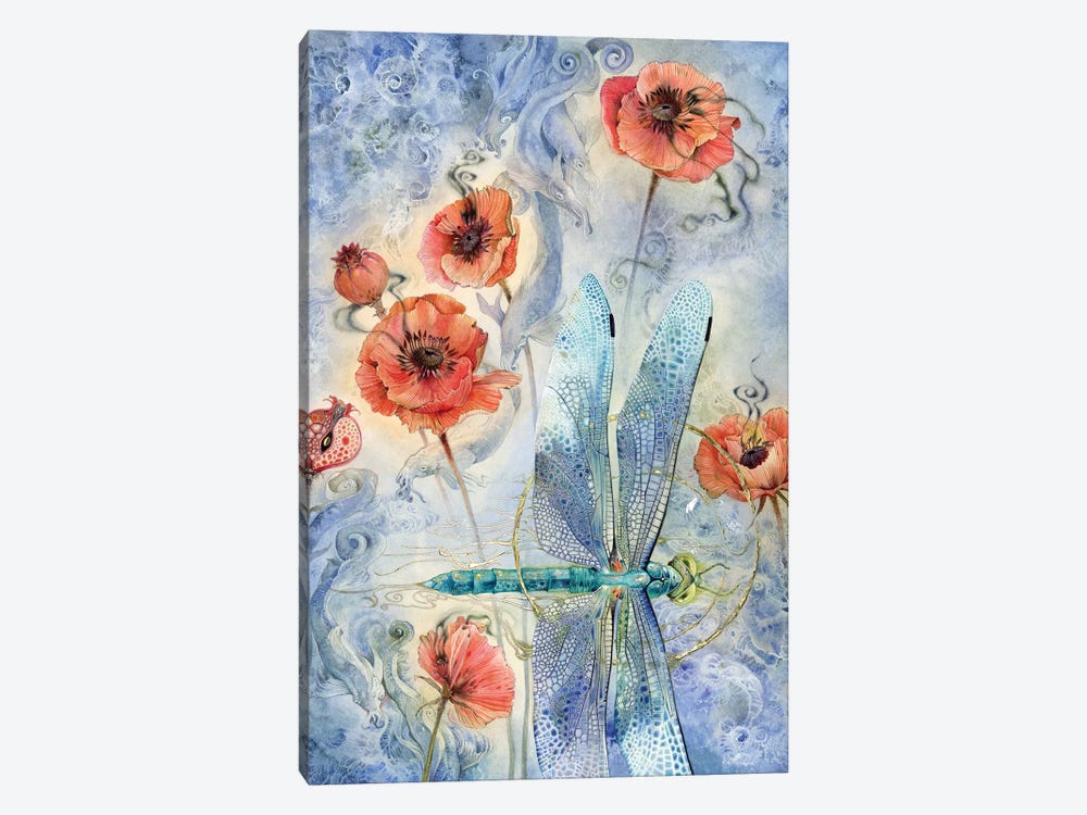 When Flowers Dream - Dragonfly by Stephanie Law 1-piece Art Print