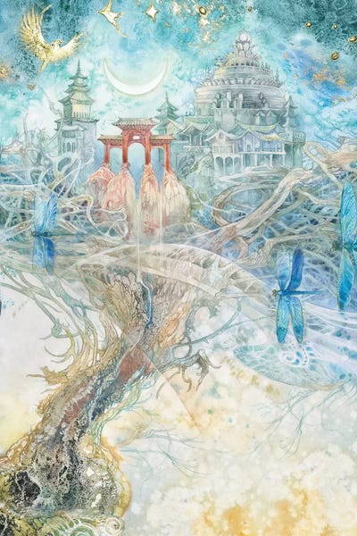 Aspirations II by Stephanie Law multi panel art