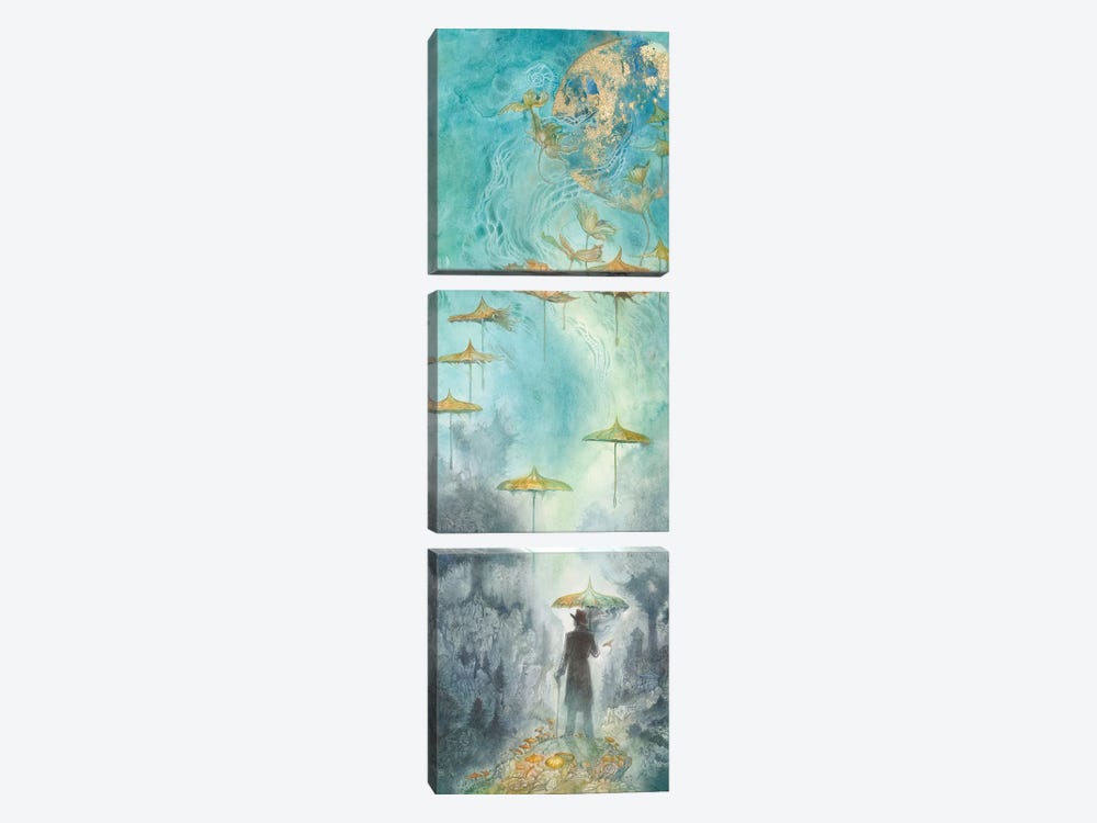 As The World Turns II by Stephanie Law 3-piece Canvas Print