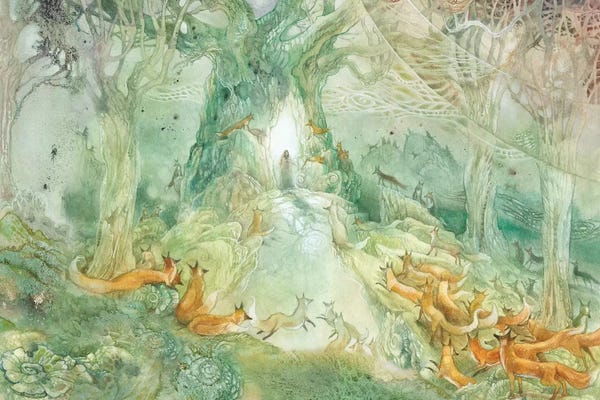 Foxes: Convergence V by Stephanie Law