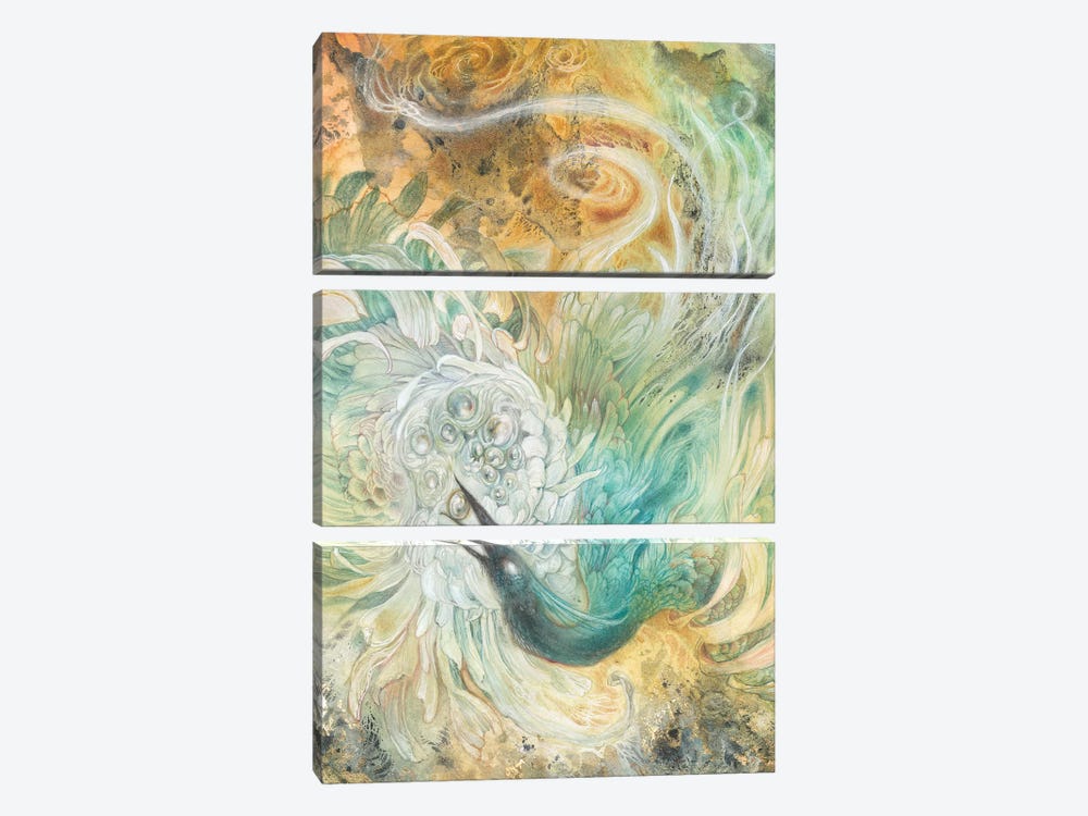 In The Gardens Of The Sun II by Stephanie Law 3-piece Canvas Wall Art