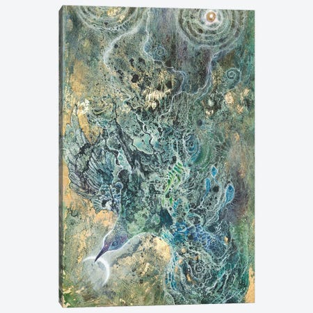Moon Slivers I Canvas Print #SLW218} by Stephanie Law Canvas Art
