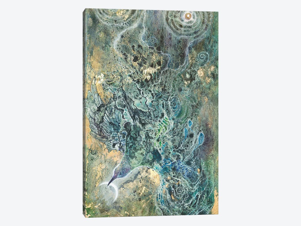 Moon Slivers I by Stephanie Law 1-piece Canvas Print