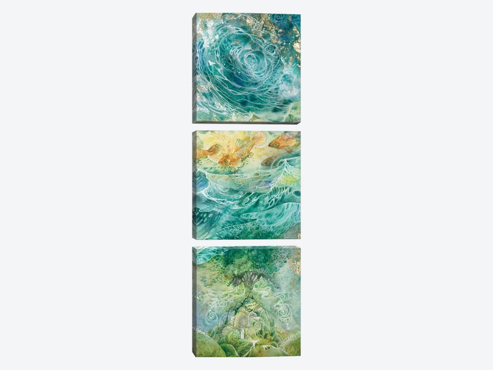 Inversions I by Stephanie Law 3-piece Canvas Wall Art