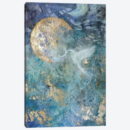 Slivers Of The Moon I Canvas Print #SLW238} by Stephanie Law Canvas Wall Art
