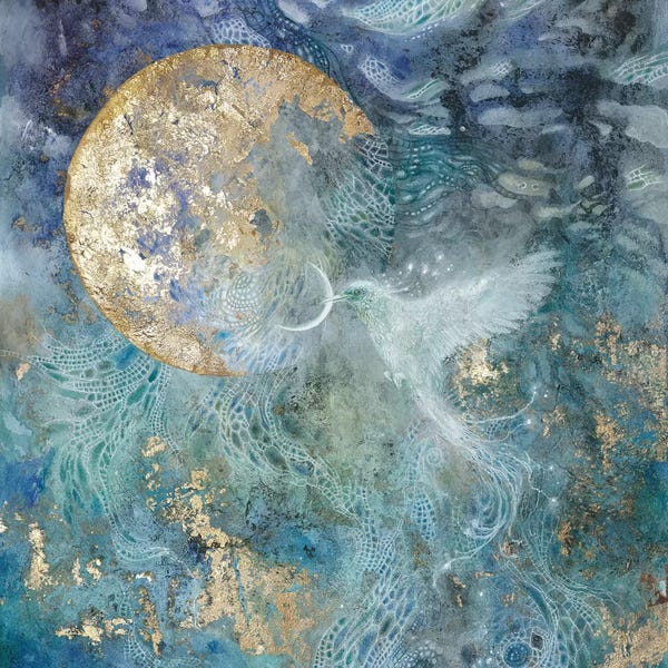 Kids Astronomy & Space Art: Slivers Of The Moon II by Stephanie Law