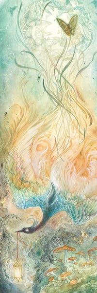 Dreamy Watercolor Artists: Stealing Embers I by Stephanie Law