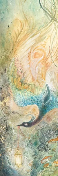 Dreamy Watercolor Artists: Stealing Embers IV by Stephanie Law