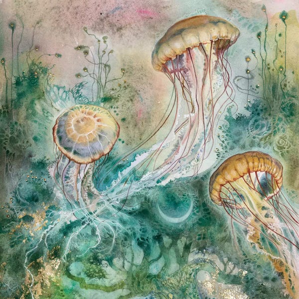 Kids Ocean Life Art: Jellyfish by Stephanie Law