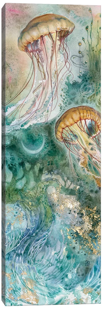Surge II Canvas Art Print - Jellyfish Art