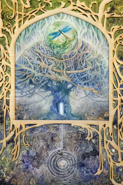 Dragonflies: Verdant Peek I by Stephanie Law