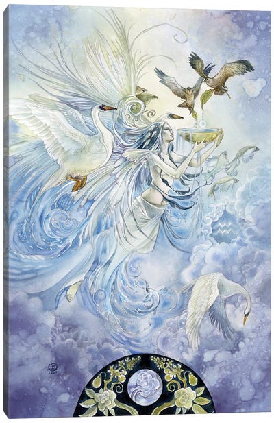 Aquarius Canvas Art Print - Astrology Art