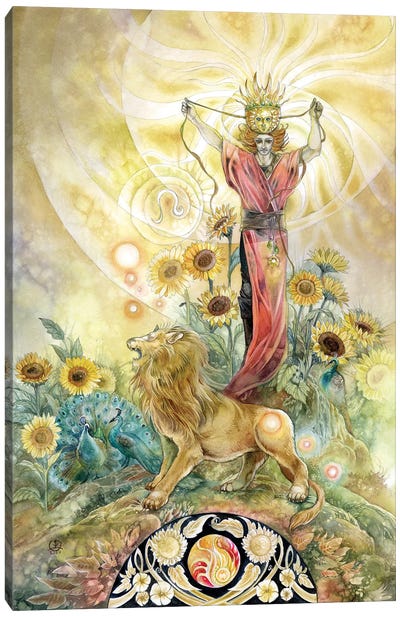 Leo Canvas Art Print - Astrology Art