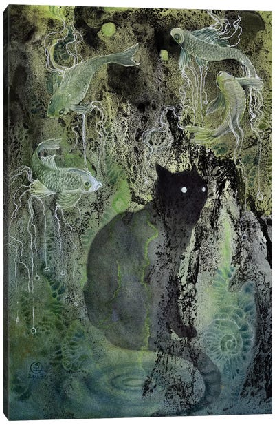Cat Canvas Art Print - Stephanie Law