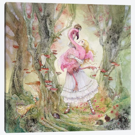 Alice In Wonderland Canvas Print #SLW270} by Stephanie Law Canvas Wall Art