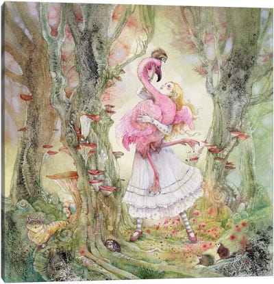 Alice In Wonderland Canvas Art Print - Alice