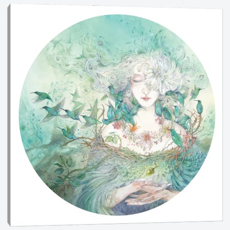 Keeper Of The Garden Canvas Print #SLW275} by Stephanie Law Canvas Print
