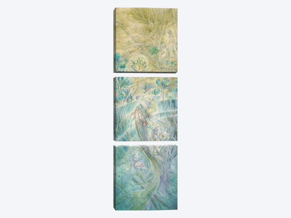 Reaching For The Light by Stephanie Law 3-piece Canvas Print