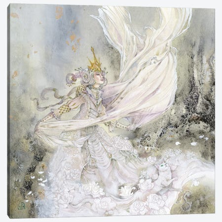 Wonderland - White Queen Canvas Print #SLW282} by Stephanie Law Canvas Print