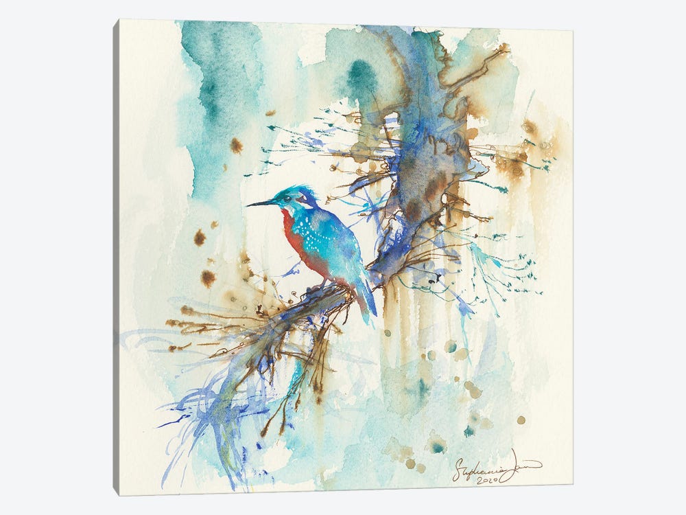 Kingfisher I by Stephanie Law 1-piece Canvas Wall Art