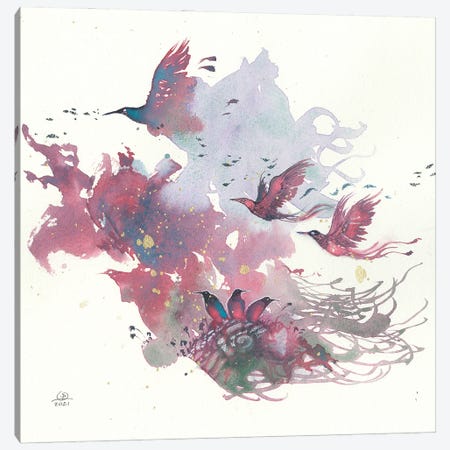 Birds V Canvas Print #SLW293} by Stephanie Law Canvas Art