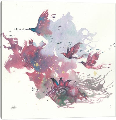 Birds V Canvas Art Print - Stephanie Law