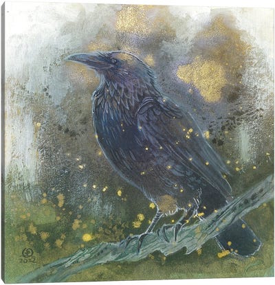 Raven Canvas Art Print - Stephanie Law