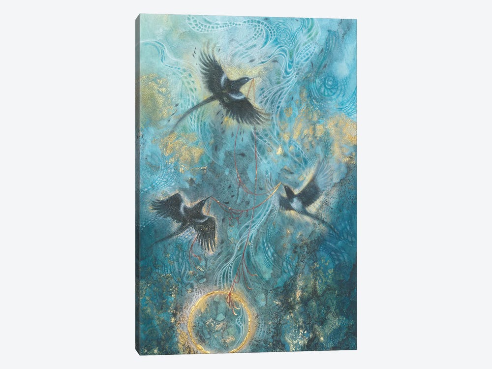 Magpies by Stephanie Law 1-piece Canvas Print