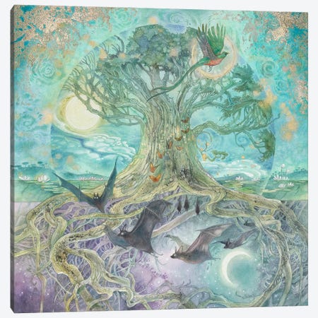 Yaxche Tree Of Life I Canvas Print #SLW321} by Stephanie Law Canvas Art