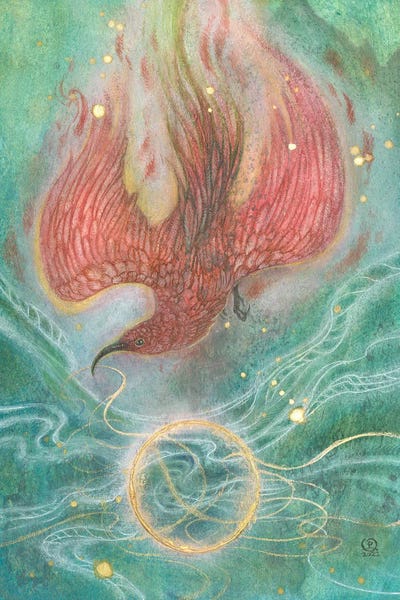 Phoenix: Apapane Bird by Stephanie Law