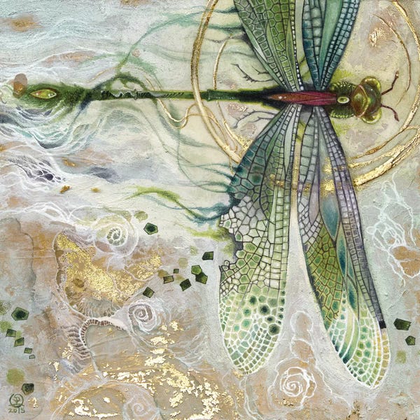 Abstract: Damsel Fly II by Stephanie Law