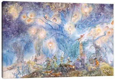 Darkest Night Canvas Art Print - The Secret Lives of Fairies