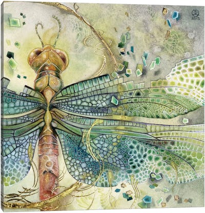 Disintegration Canvas Art Print - Dragonfly Art
