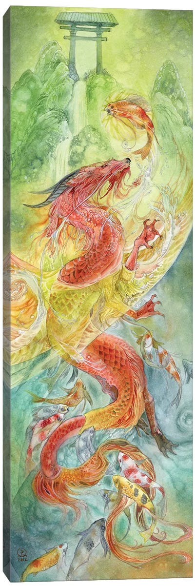 Dragongate Canvas Art Print - Dragon Art