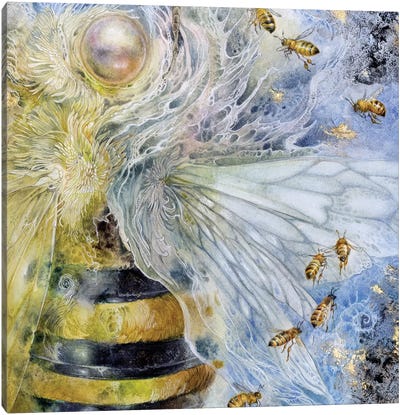Essence Bee Canvas Art Print - Bee Art